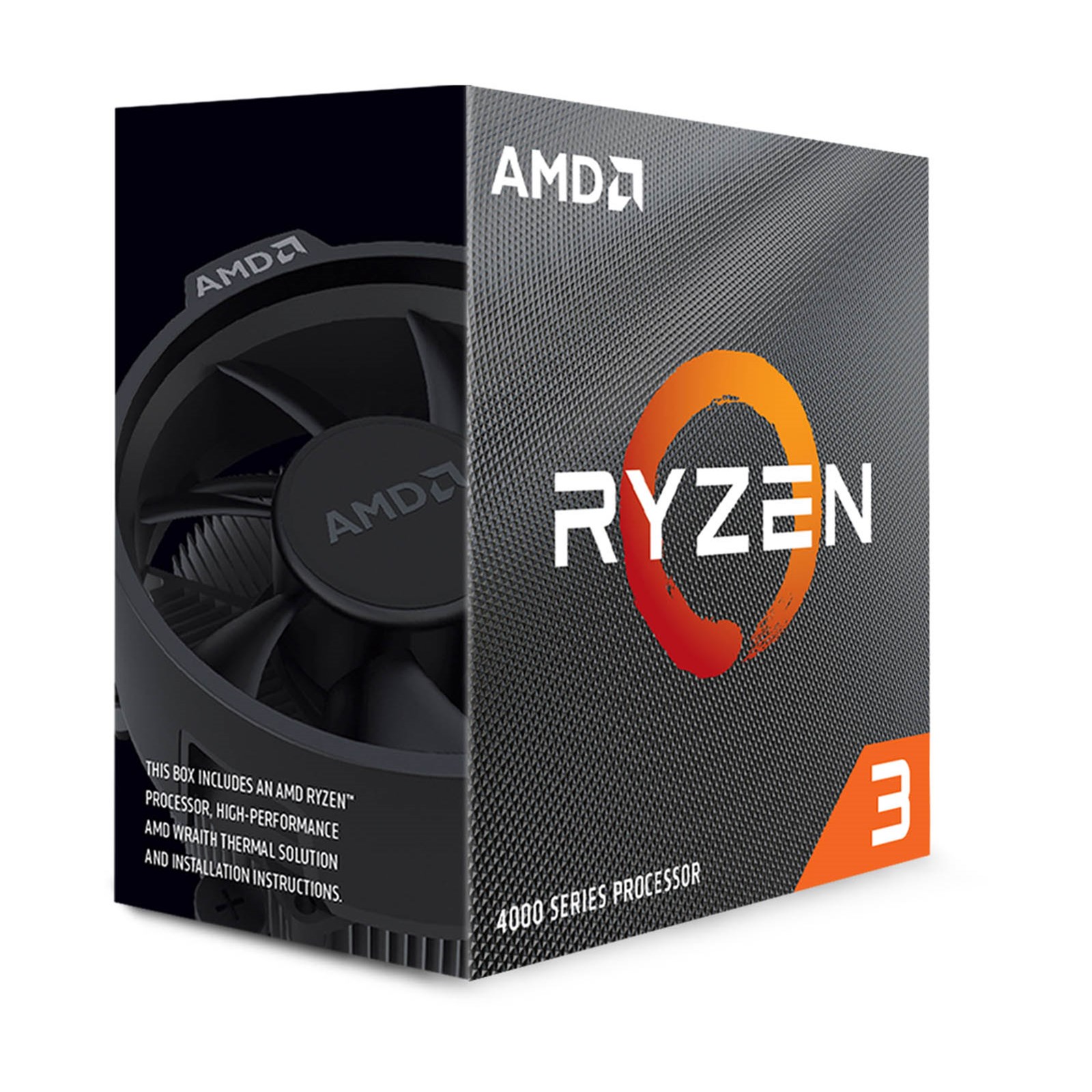 AMD Ryzen 3 4100 4 Core 8 Thread AM4 CPU with Wraith Stealth Cooler Desktop Processor