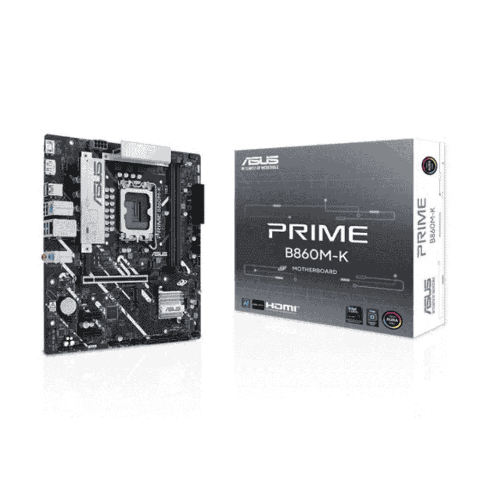 Asus PRIME B860M-K Micro ATX Motherboard for Intel LGA 1851 CPUs