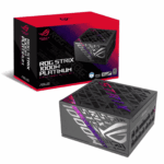 Asus ROG Strix 1000W Platinum PSU, Fully Modular, 80+ Platinum, ATX 3.1, PCIe 5.0, GaN MOSFET, Intelligent Voltage Stabilizer