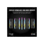 Corsair Vengeance RGB 32GB Kit (2 x 16GB) DDR5 6000MHz (PC5-48000) Black DIMM Memory - Image 2