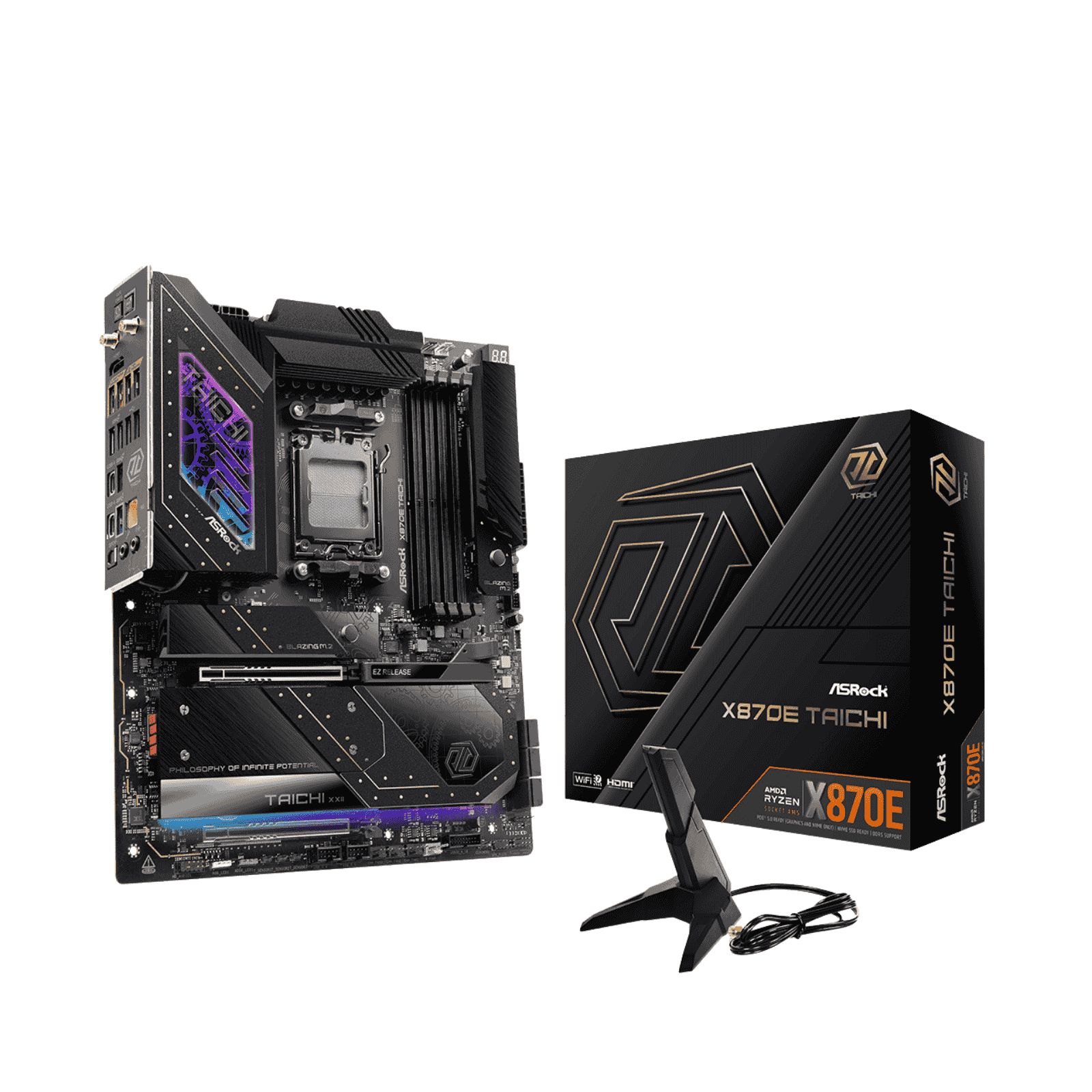 ASRock X870E Taichi EATX Motherboard for AMD AM5 CPUs