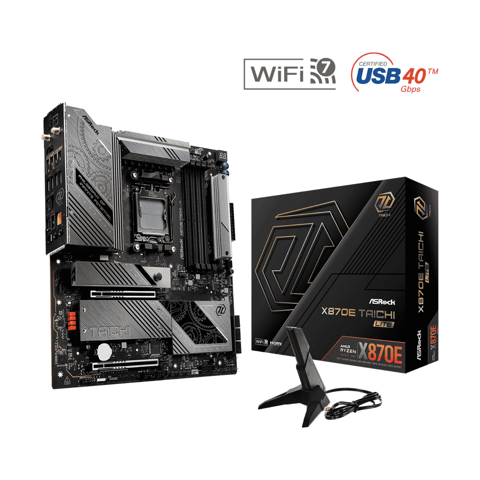 ASRock X870E TAICHI LITE EATX Motherboard for AMD AM5 CPUs