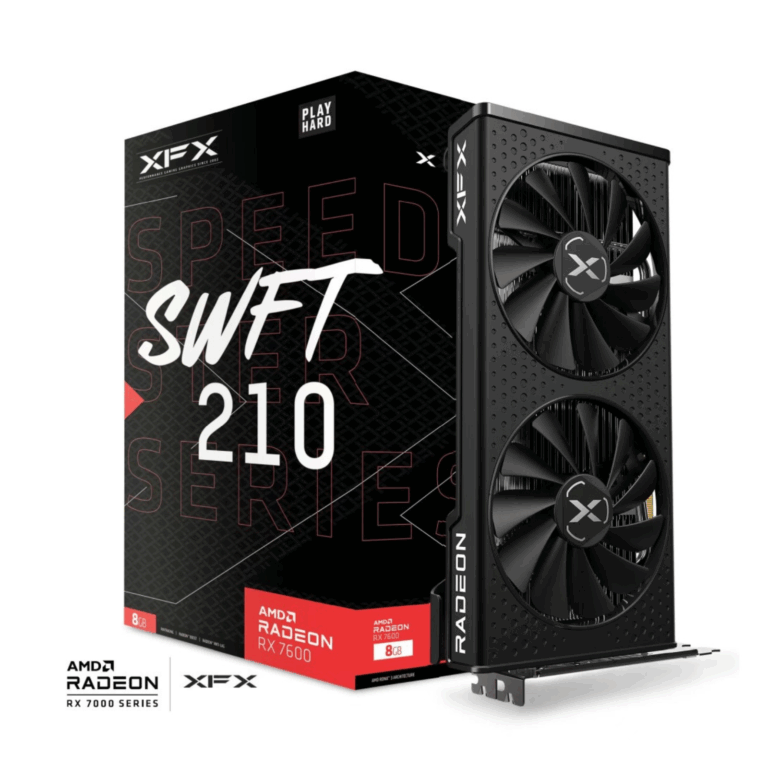 XFX SPEEDSTER SWFT 210 AMD Radeon™ RX 7600 Core Edition Graphics Card