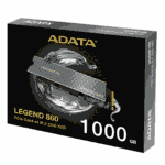 ADATA 1TB Legend 860 M.2 NVMe Gen4 SSD, M.2 2280, PCIe4, R/W 6000/4000 MB/s, PS5 Compatible