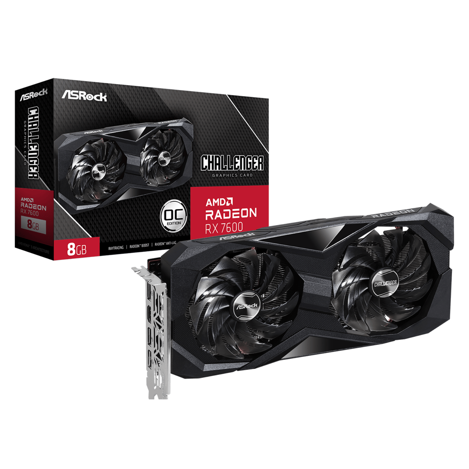 Asrock AMD Radeon™ RX 7600 Challenger 8GB OC - Image 1