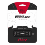 Kingston 500GB Fury Renegade M.2 NVMe SSD, M.2 2280, PCIe4, 3D TLC NAND, R/W 7300/3900 MB/s, 450K/900K IOPS, Aluminium Heatspreader