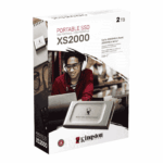 Kingston XS2000 2TB External SSD, USB 3.2 Gen2x2, Type-C, IP55, Rugged Sleeve