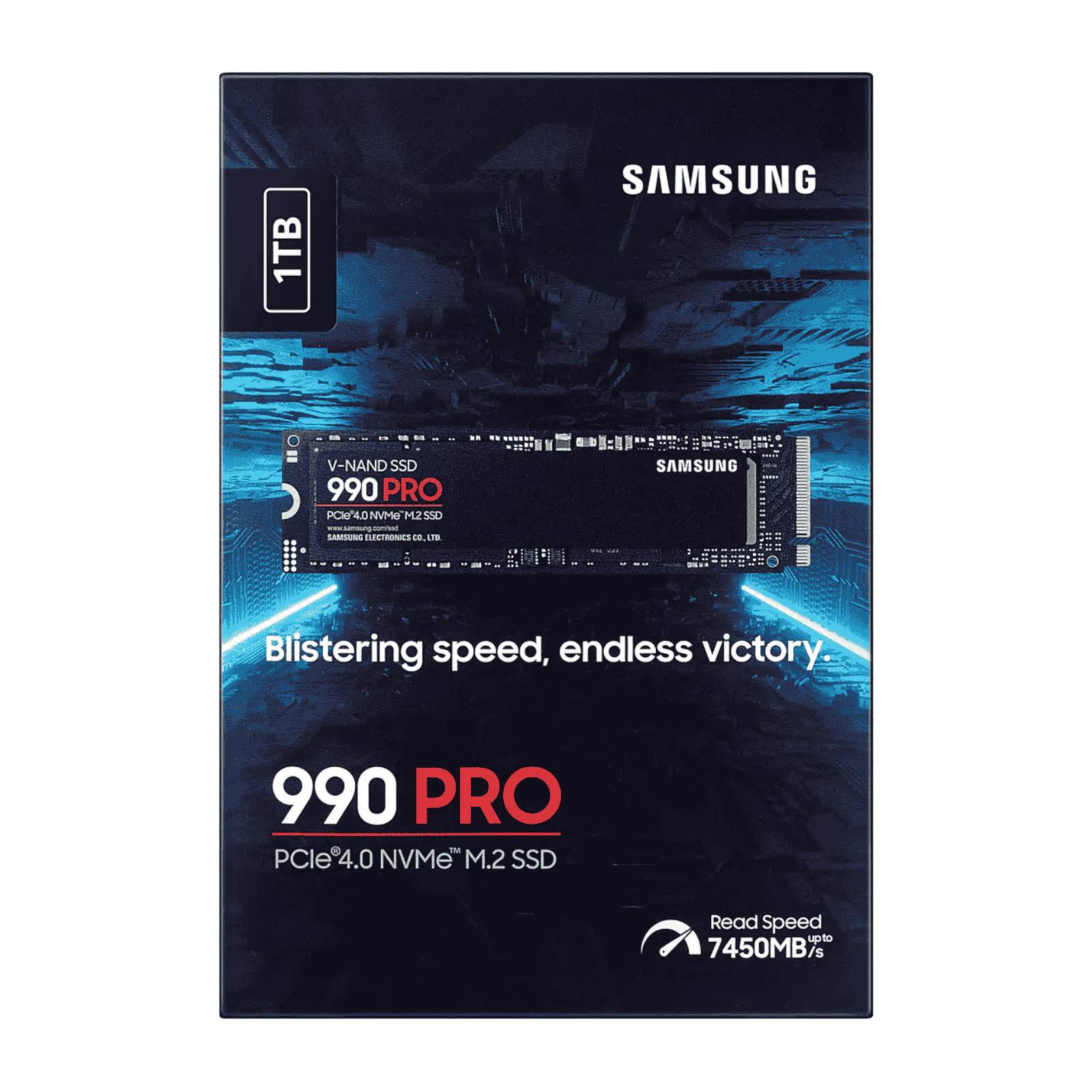 Samsung 990 PRO 1TB M.2 NVMe SSD, PCIe 4.0, 7450/6900MB/s