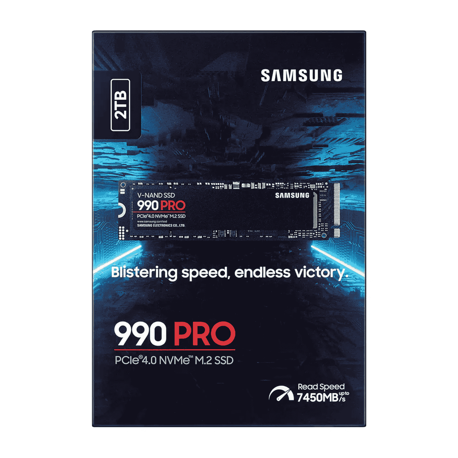 Samsung 990 PRO 2TB M.2 NVMe SSD, PCIe 4.0, 7450/6900MB/s