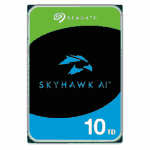 Seagate 3.5", 10TB, SATA3, SkyHawk AI Surveillance Hard Drive, 7200RPM, 256MB Cache, 24/7, OEM
