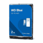 WD Blue 2TB Mobile HDD, 2.5", SATA3, 5400RPM, 128MB Cache, 7mm