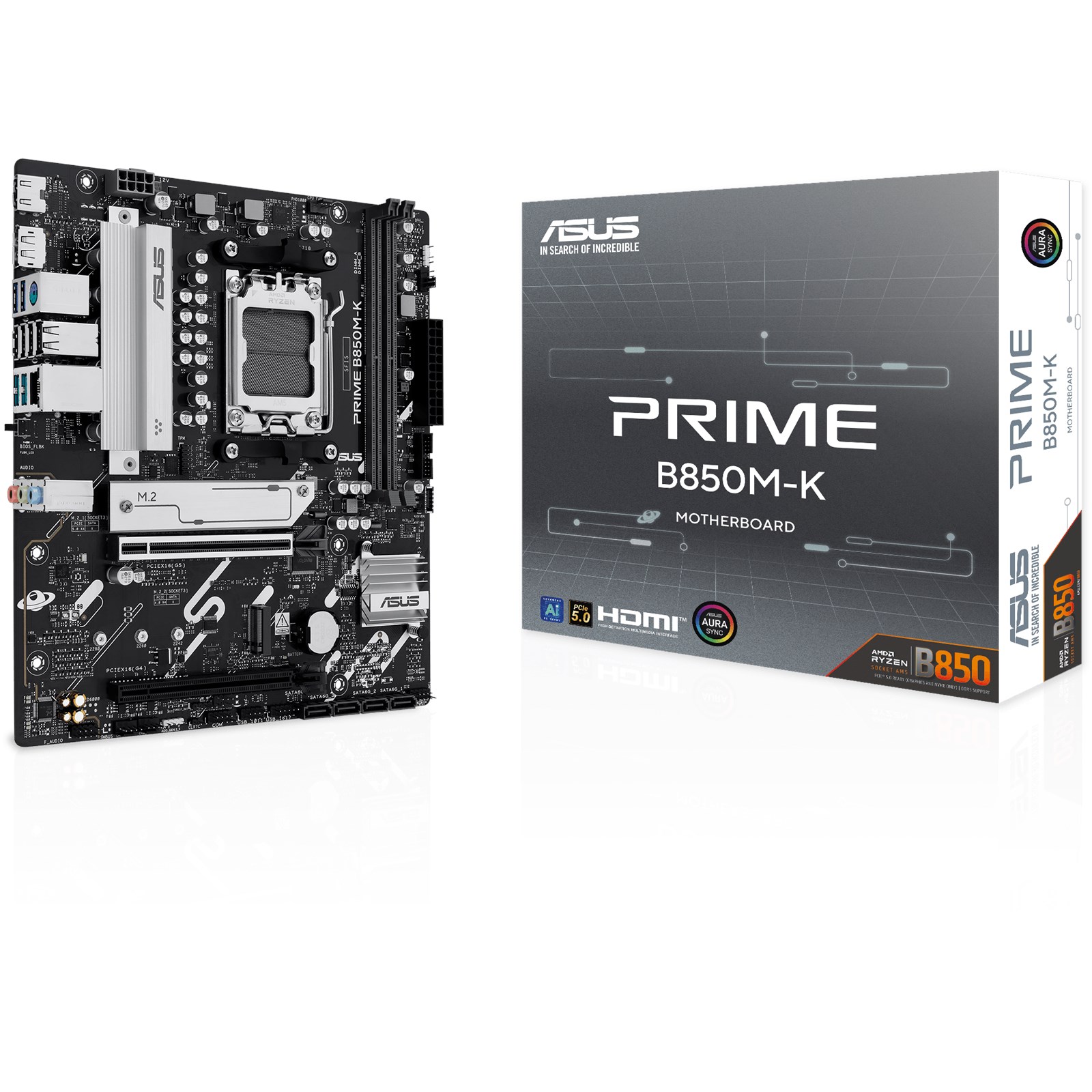 Asus PRIME B850M-K Micro ATX Motherboard for AMD B850 CPUs
