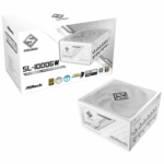 ASRock Steel Legend 1000GW Modular 80 Plus Gold Power Supply White