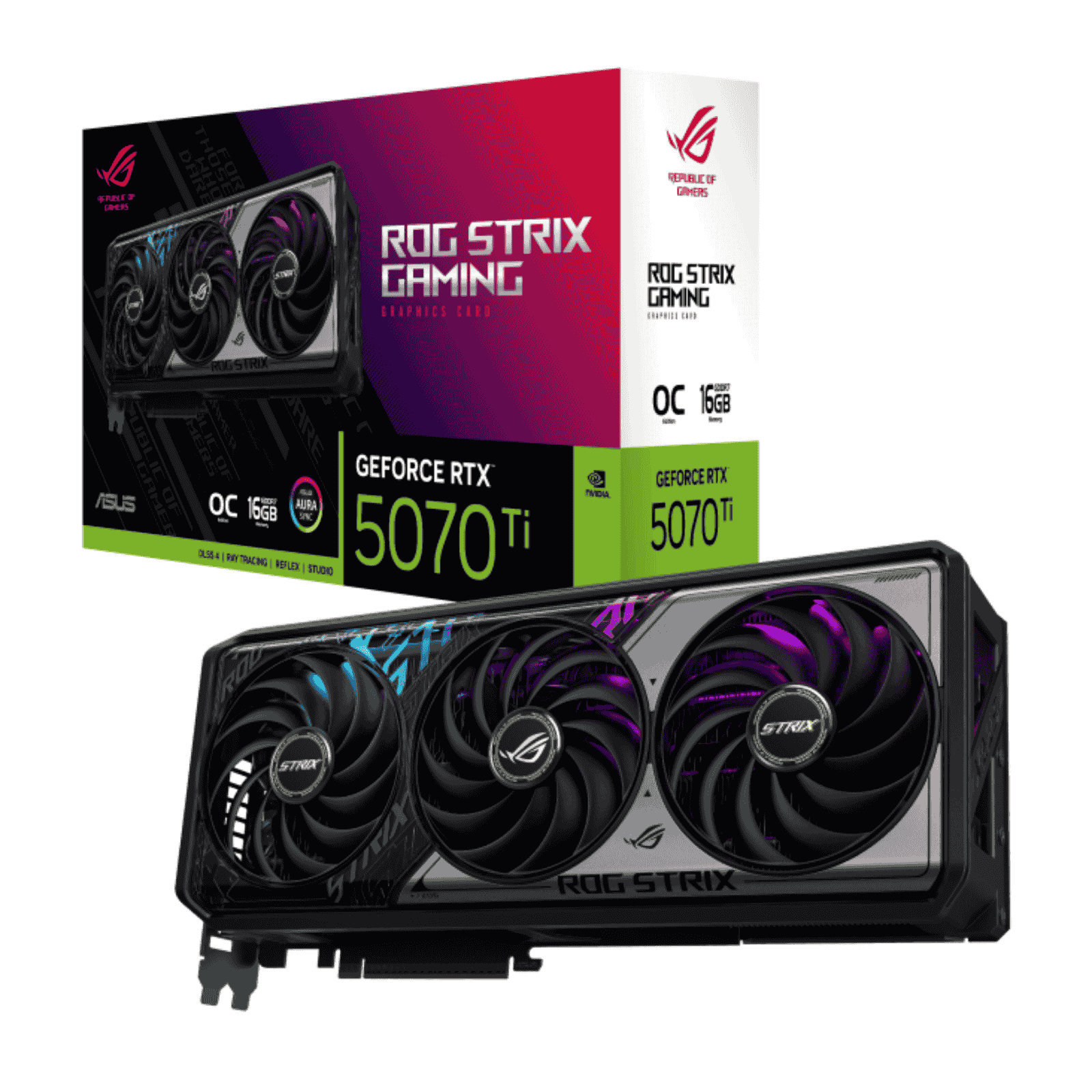 ASUS Rog Strix GeForce RTX 5070 Ti  OC 16GB GDDR7 Graphics Card