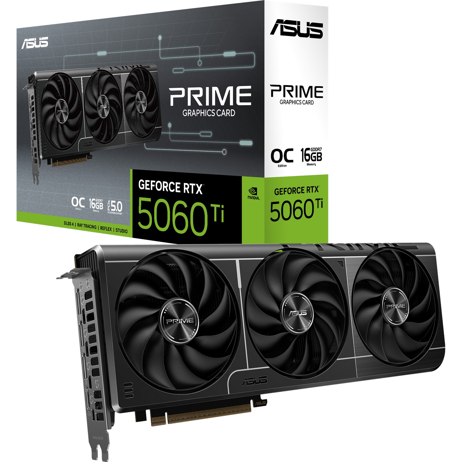 Asus PRIME RTX 5060 Ti OC 16GB DDR7 Gaming Graphics Card