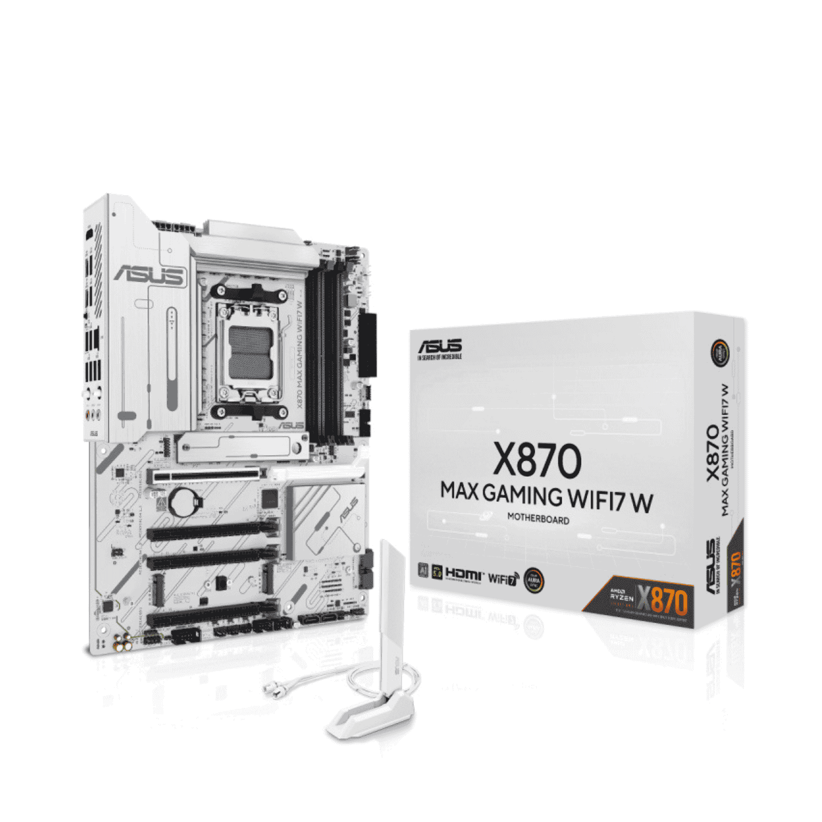 Asus X870 MAX GAMING WIFI 7 W ATX Motherboard for MAD AM5 CPUs