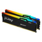 Kingston Fury Beast RGB 64GB Kit (2 x 32GB) DDR5 6000MHz Black DIMM Memory - Image 2