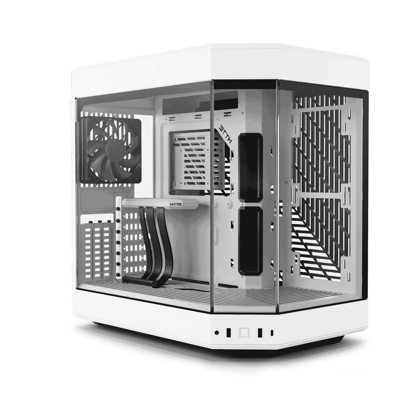 HYTE Y60 Mid Tower Modern Aesthetic Case – SNOW WHITE - Image 1