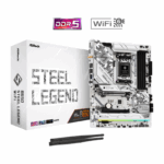 ASRock B650 Steel Legend WiFi ATX Motherboard for AMD AM5 CPUs