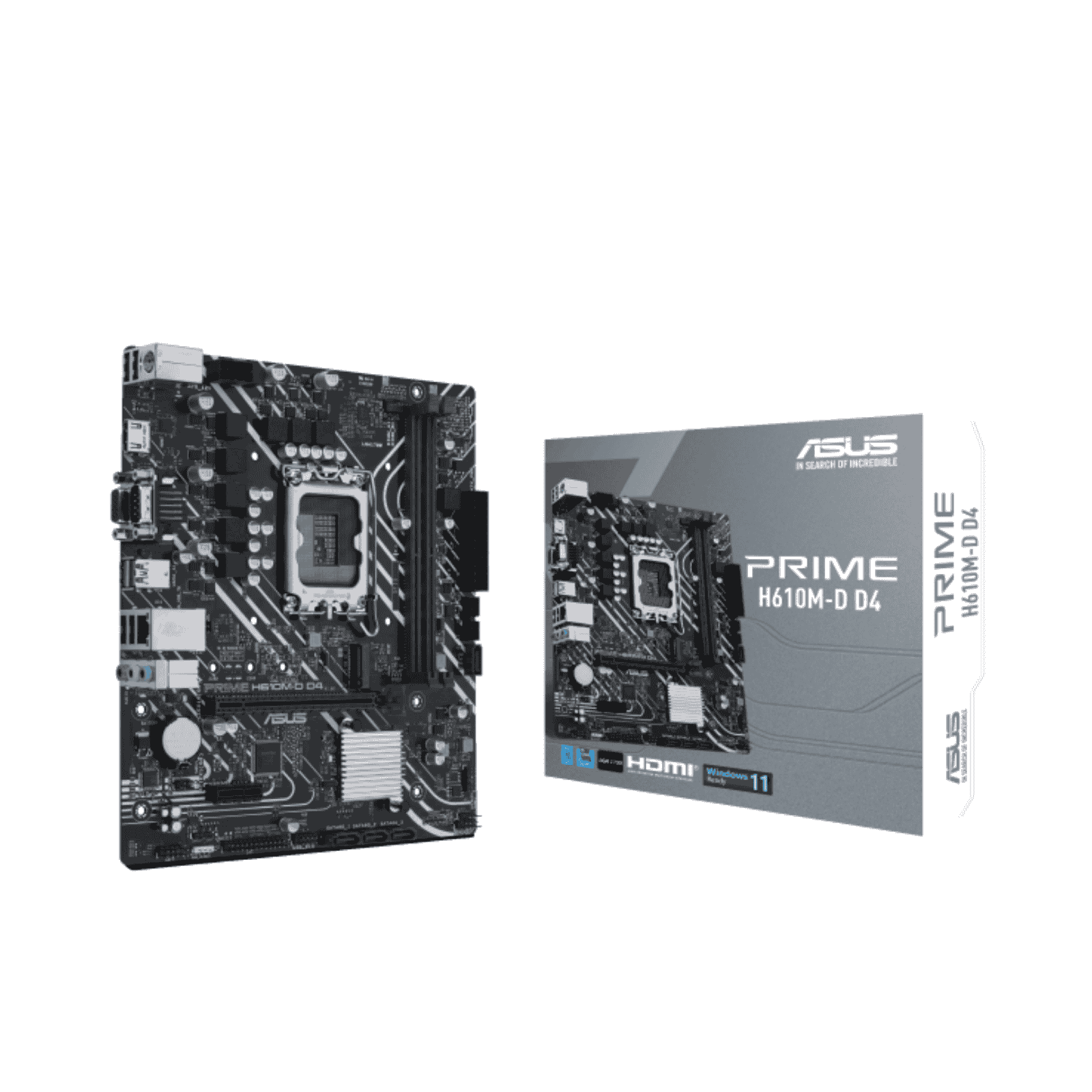 ASUS Prime H610M-D D4 Micro ATX Motherboard for Intel LGA1700 CPUs