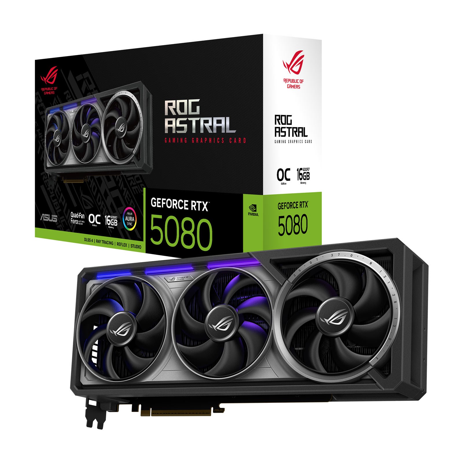 Asus ROG ASTRAL RTX 5080 16GB DDR7 RGB OC Graphics Card