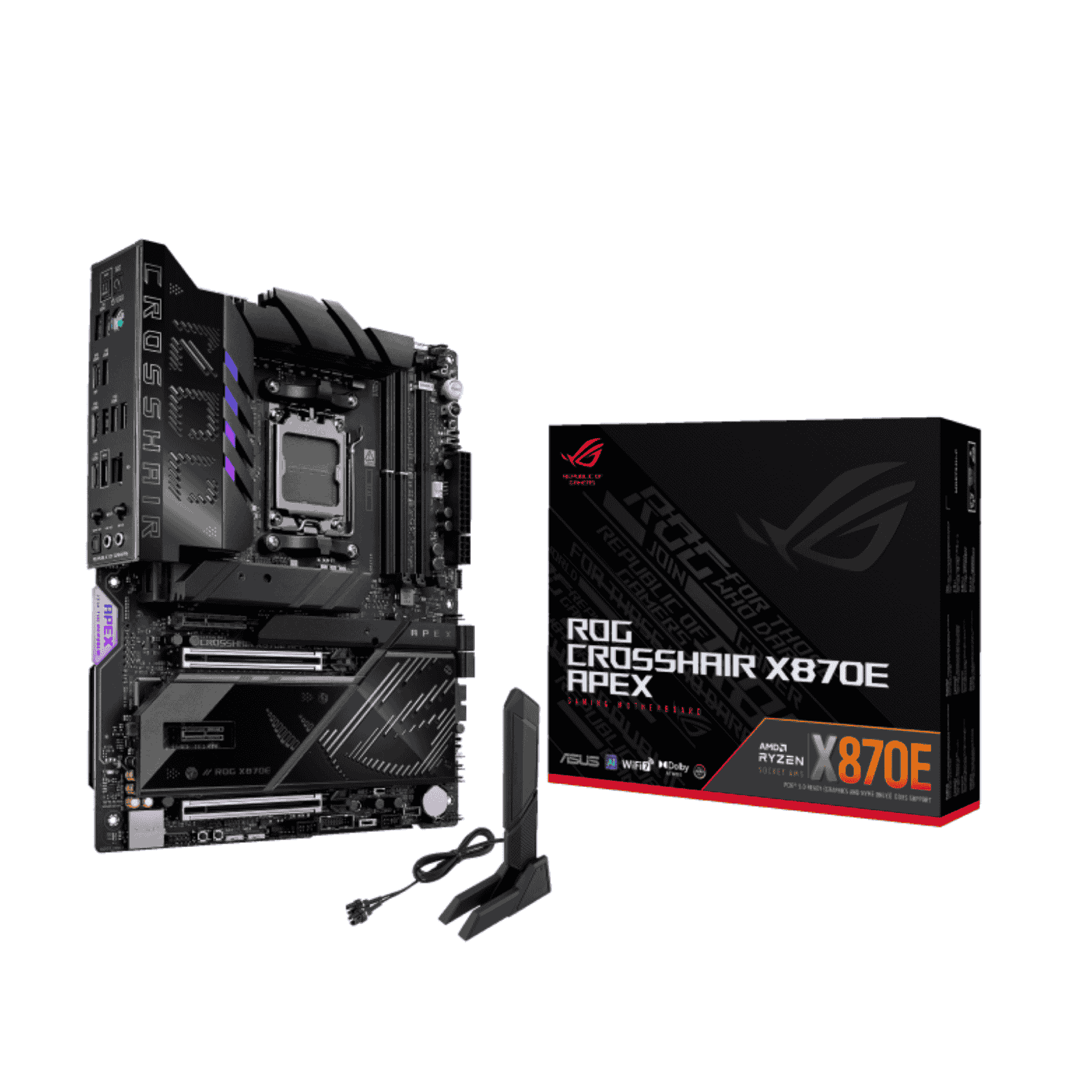 Asus ROG CROSSHAIR X870E APEX ATX Motherboard for AMD AM5 CPUs