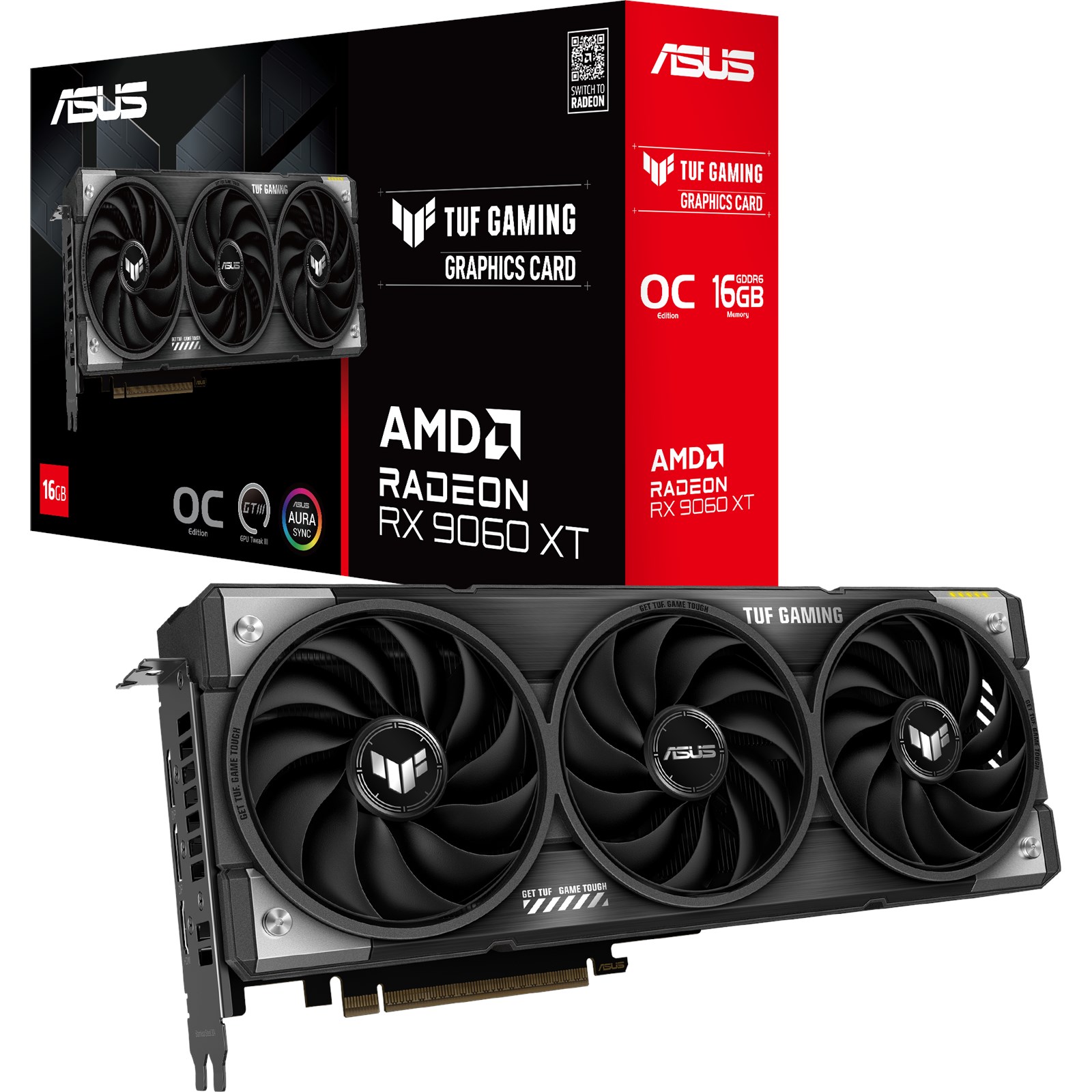 Asus TUF GAMING RX 9060 XT 16GB DDR6 RGB OC Graphics Card
