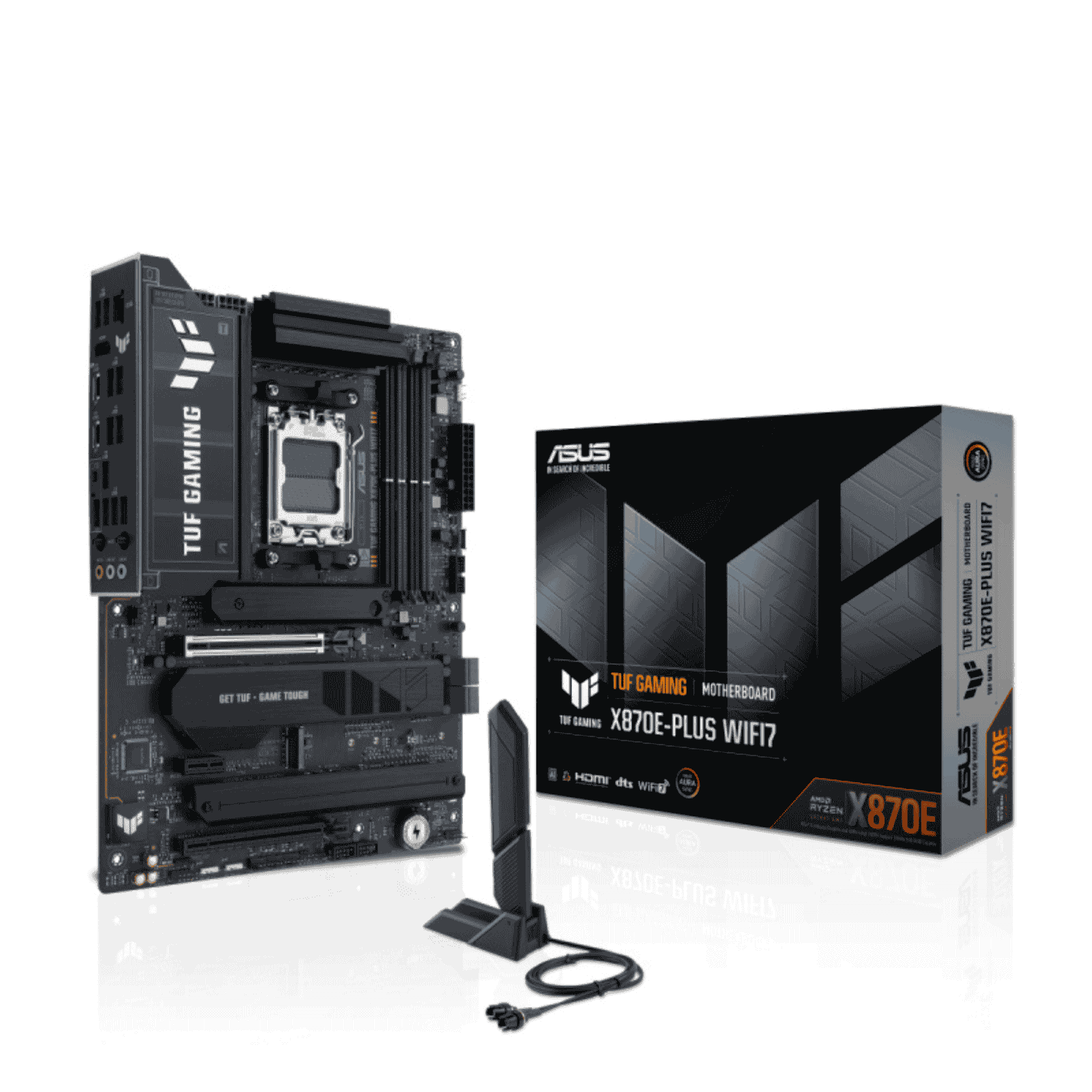 Asus TUF GAMING X870E-PLUS WIFI7 ATX Motherboard for AMD X870 CPUs