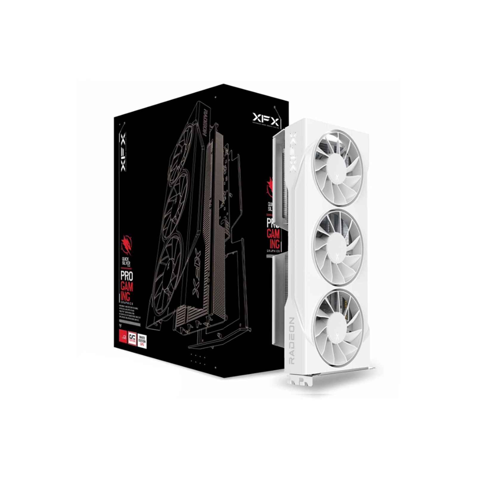 XFX Swift RX 9060 XT White Triple Fan Gaming Edition 16GB DDR6 OC Graphics Card