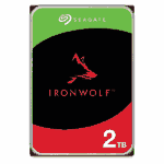 Seagate IronWolf 2TB NAS HDD, 3.5", SATA3, 5400RPM, 256MB Cache, 8-Bay Support