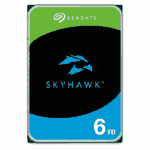 Seagate SkyHawk 6TB Surveillance HDD, 3.5", SATA3, 256MB Cache, 24/7 Use, CMR, 16-Bay Support