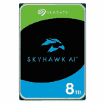 Seagate SkyHawk AI 8TB Surveillance HDD, 3.5", SATA3, 7200RPM, 256MB Cache, 24/7 Use