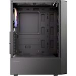 Antec AX26 RGB Elite Mid-Tower Gaming PC Case - Pre-Installed 4 x 120?mm Fixed-RGB Fans, Tempered Glass Side Panel, High-Airflow Mesh Front - ATX/Micro-ATX/ITX - Image 3