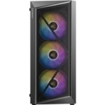 Antec AX67 ARGB Mid-Tower Gaming PC Case, Full Mesh Front, Tempered Glass, 4 x 120mm ARGB Fans, ATX/Micro-ATX/ITX Compatible - Image 2