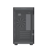 TecWare Fusion 3 mATX Compact PC Case, High Airflow SFF Chassis, 3 Fans Included, Top-Mount ATX/SFX PSU Support, USB-C, Supports 280mm GPU & Dual Radiators, Black - Image 2