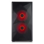 TecWare Forge M2 mATX PC Case, Compact High Airflow Mesh Front Panel, 3 x ARGB Fans Included, Hinged Tempered Glass Door, Supports 240mm Radiator, mATX/ITX, Black - Image 3