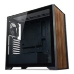 TecWare Timber ATX PC Case, High Airflow Mid Tower with Wood Front Panel, 4 Pre-Installed 120mm Fans, Tool-Free Dual Glass Panels, USB-C, Supports 360mm Radiators, ATX/mATX/ITX - Black - Image 2