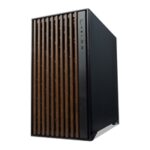 TecWare Timber ATX PC Case, High Airflow Mid Tower with Wood Front Panel, 4 Pre-Installed 120mm Fans, Tool-Free Dual Glass Panels, USB-C, Supports 360mm Radiators, ATX/mATX/ITX - Black - Image 3