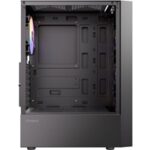 Antec AX27 RGB Elite Mid-Tower Gaming PC Case with Tempered Glass, Full Mesh Front Panel, 4 Pre-installed 120mm Fixed-RGB Fans, ATX/Micro-ATX/ITX Compatible, Black - Image 2