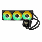 Asus TUF Gaming LC III 360 ARGB LCD Liquid CPU Cooler, 360mm Radiator, Customisable 2.8" LCD, 3x ARGB PWM Fans