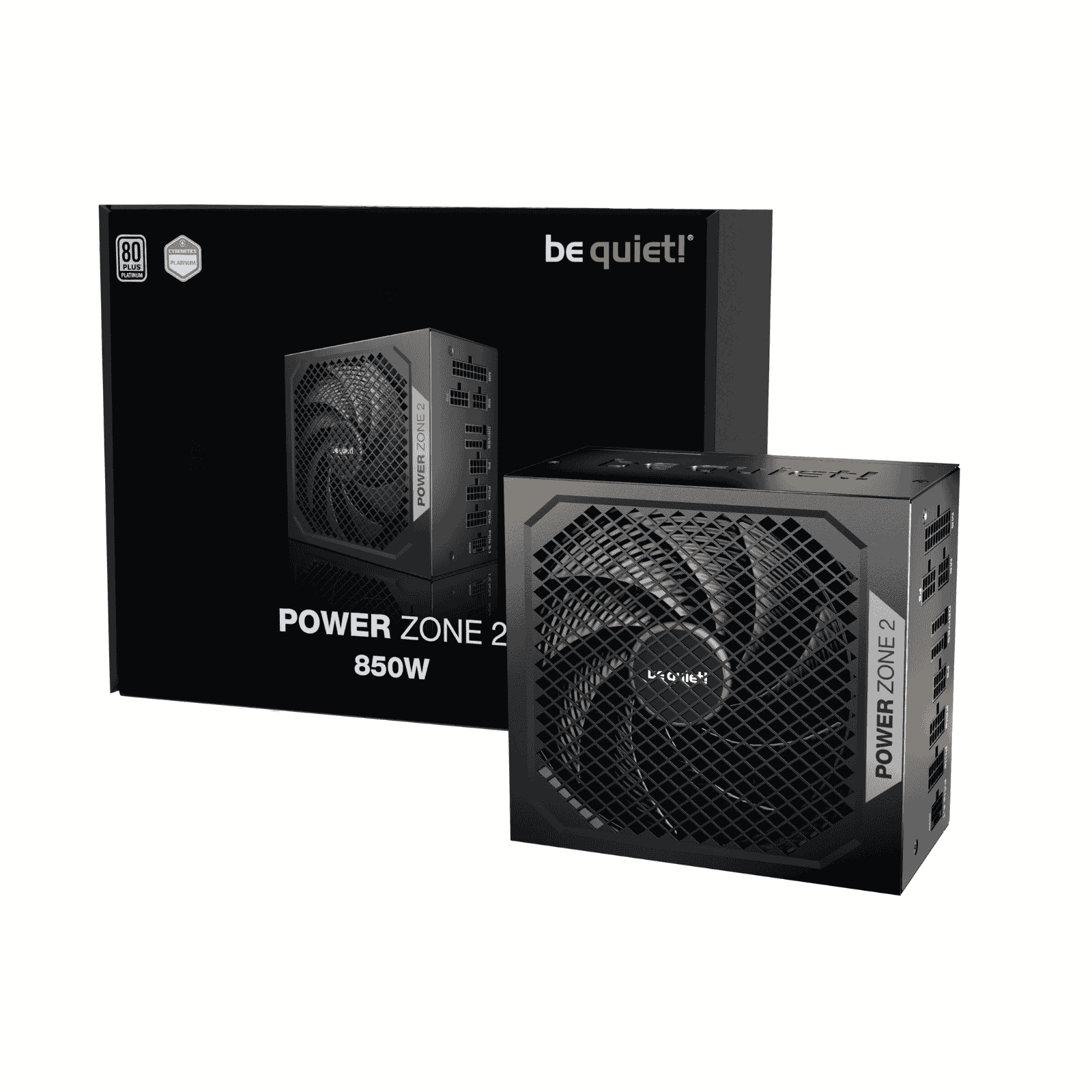 Be Quiet! 850W Power Zone 2 PSU, Fully Modular, 80+ Platinum, Cybenetics Platinum, Semi-Passive Zero-RPM Cooling, ATX 3.1, PCIe 5.1