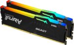 Kingston Fury Beast RGB 16GB Kit (2 x 8GB) DDR5 5600MHz CL40 1.25V ECC PMIC Intel XMP 3.0 Black DIMM Memory - Image 4