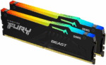 Kingston Fury Beast RGB 32GB Kit (2 x 16GB), DDR5, 5600MHz, CL36, 1.25V, ECC, PMIC, AMD EXPO & Intel XMP 3.0, Black, DIMM Memory - Image 2