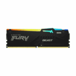 Kingston Fury Beast RGB 32GB Kit (2 x 16GB), DDR5, 5600MHz, CL36, 1.25V, ECC, PMIC, AMD EXPO & Intel XMP 3.0, Black, DIMM Memory