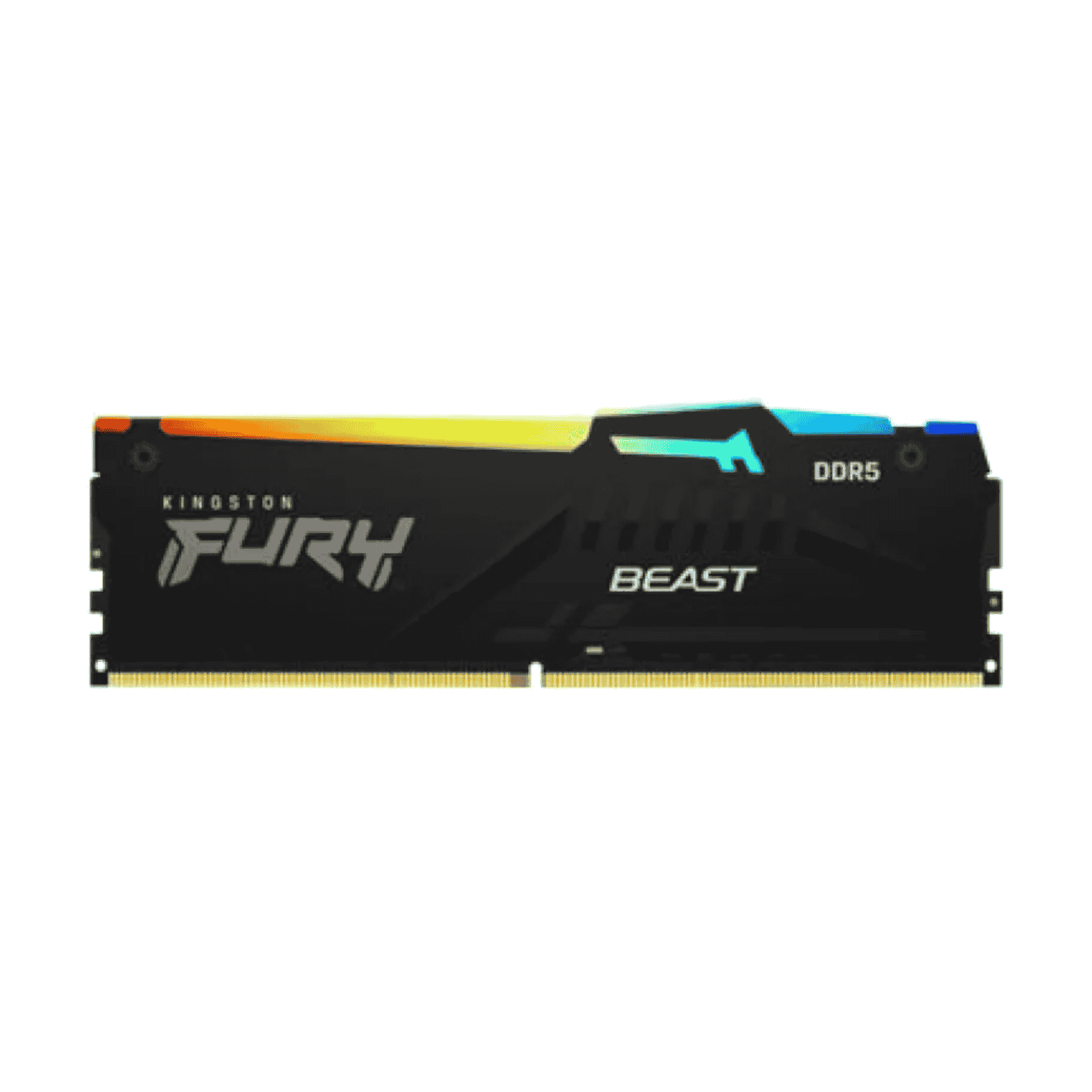 Kingston Fury Beast RGB 32GB Kit (2 x 16GB), DDR5, 5600MHz, CL36, 1.25V, ECC, PMIC, AMD EXPO & Intel XMP 3.0, Black, DIMM Memory Kingston Fury Beast RGB 32GB Kit (2 x 16GB), DDR5, 5600MHz, CL36, 1.25V, ECC, PMIC, AMD EXPO & Intel XMP 3.0, Black, DIMM Memory - Image 1