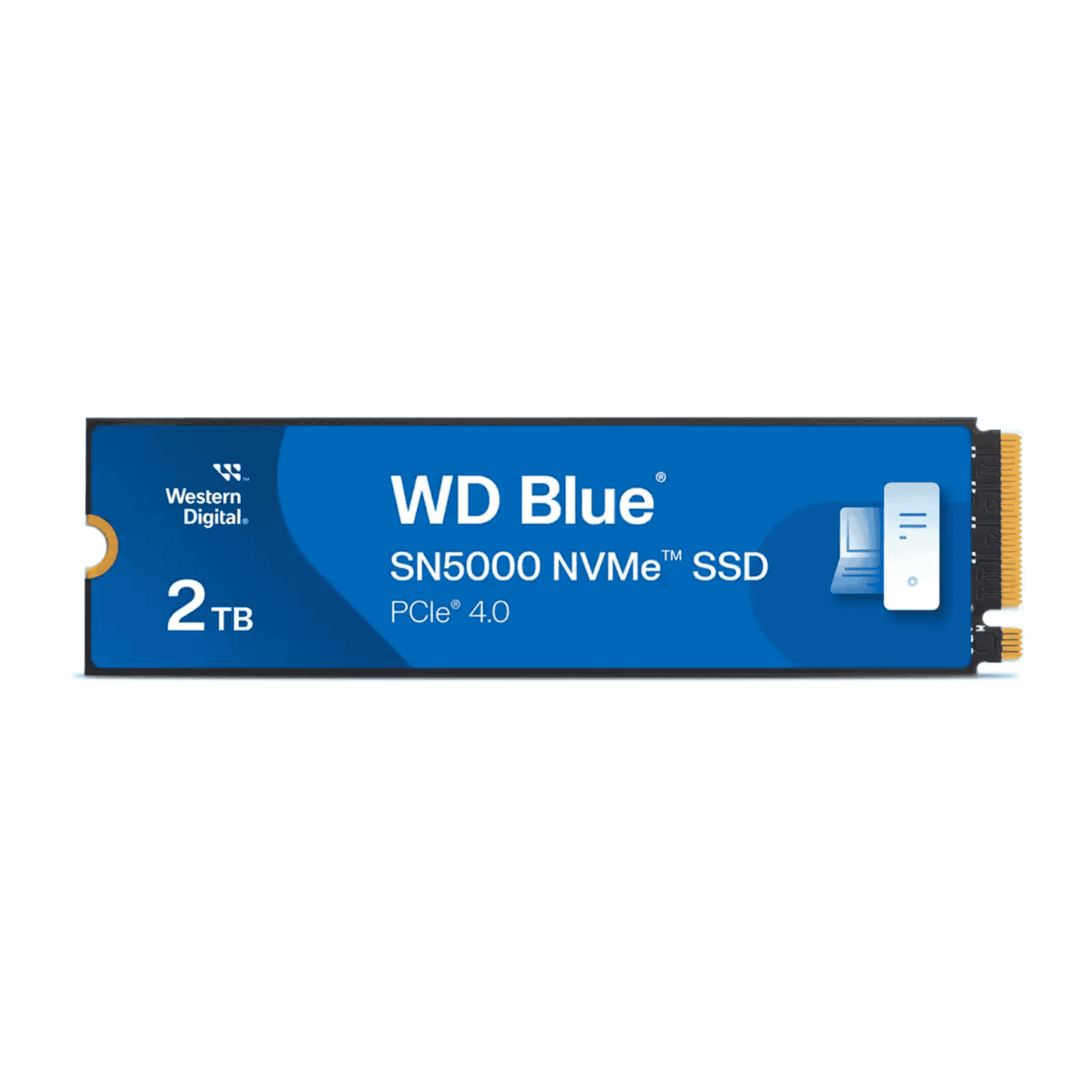 WD 2TB Blue SN5000 M.2 NVMe Gen4 SSD, M.2 2280, PCIe4, 3D NAND TLC, R/W 5150/4850 MB/s, 650K/770K IOPS