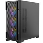 ANTEC AX90 Case, Black, Mid Tower, 1 x USB 3.0 / 2 x USB 2.0, Tempered Glass Side WIndow Panel, Diamond-Shaped Mesh Front Panel for Excellent Cooling Performance, 4 x Addressable RGB Fans Included with Hub - Image 5