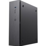CiT S8i SFF Micro-ATX PC Case - 8.3L Compact Desktop Chassis, Brushed Front, 1 x 80mm Fan, 2 x USB 3.0, TFX PSU Support, Black - Image 6