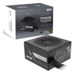 Asus Prime 750W Bronze PSU, Double Ball Bearing Fan, Fully Wired, 80+ Bronze, Etched Cables, Black