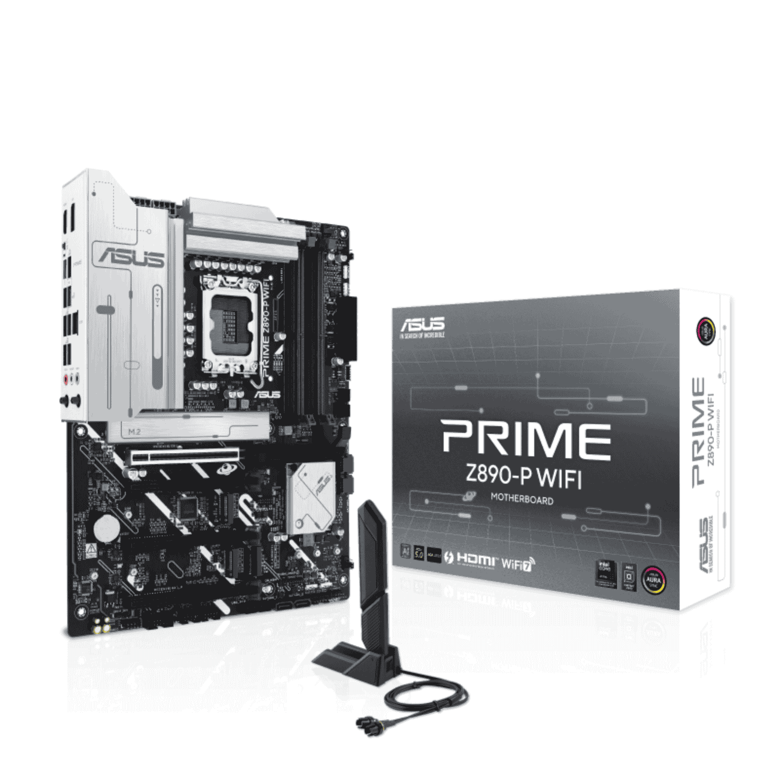 Asus PRIME Z890-P WIFI, Intel Z890, 1851, ATX, 4 DDR5, HDMI, DP, TB4, Wi-Fi 7, 2.5G LAN, 4x M.2